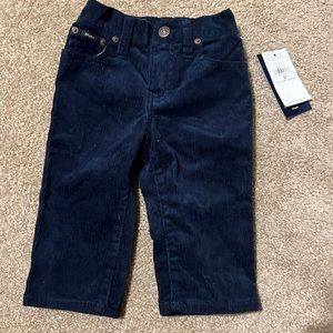 Ralph Lauren NWT Navy 9m baby corduroy pants.